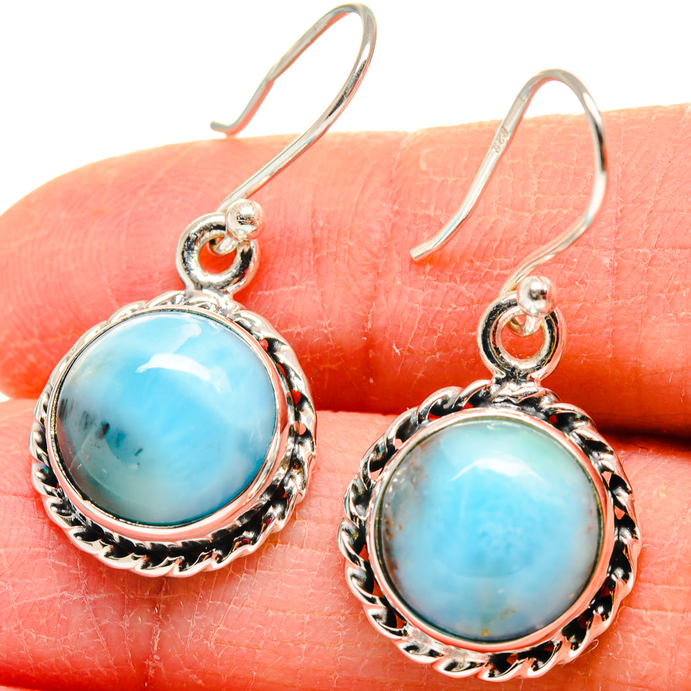 Larimar Earrings handcrafted by Anasilvercos - EARR424060