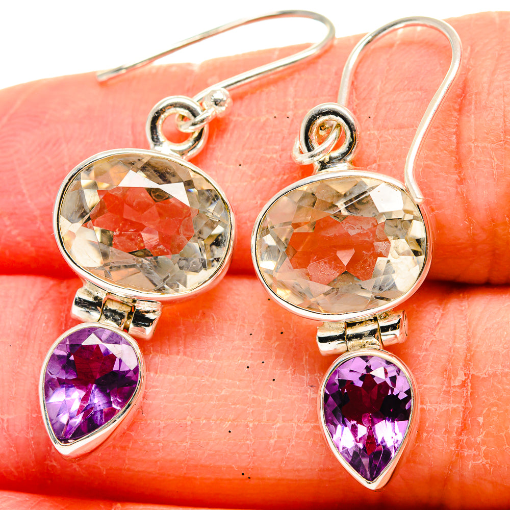 White Quartz Earrings handcrafted by Anasilvercos - EARR424067