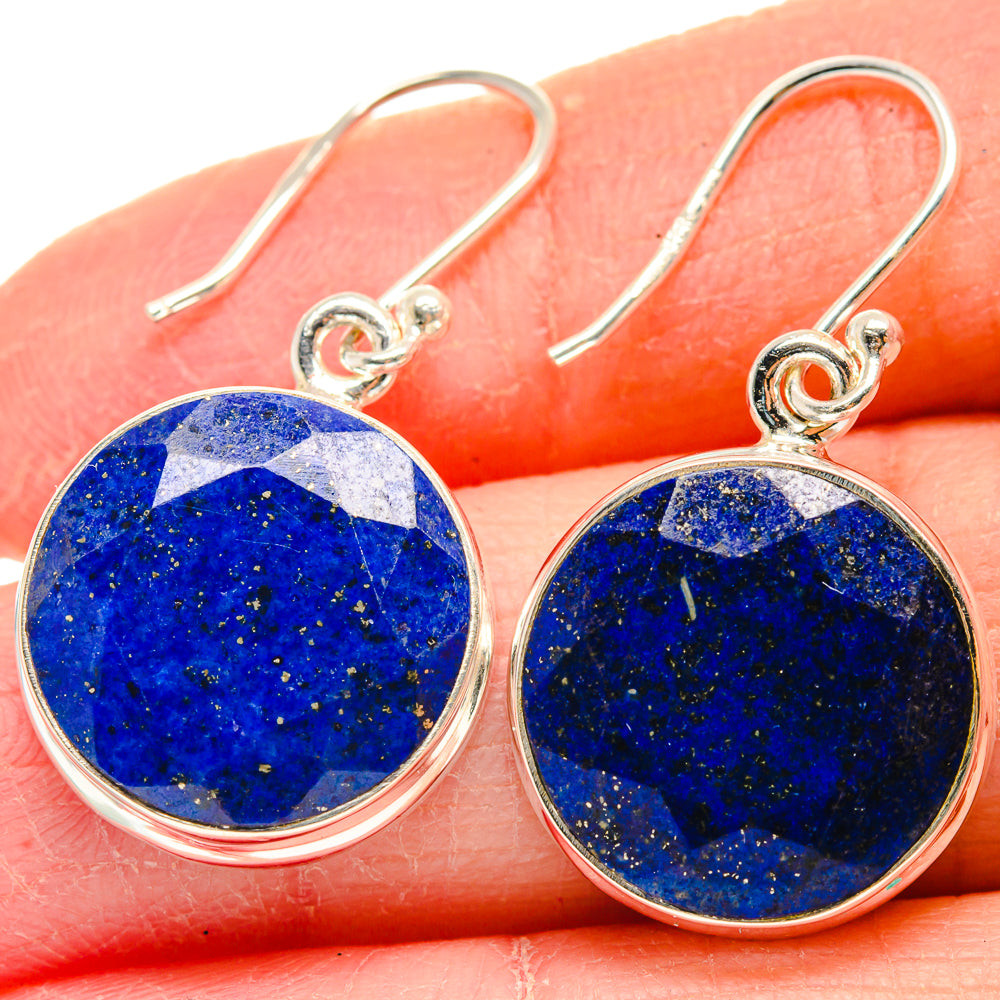 Lapis Lazuli Earrings handcrafted by Anasilvercos - EARR424080
