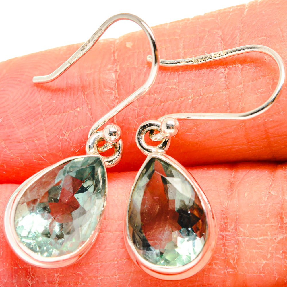 Blue Fluorite Earrings handcrafted by Anasilvercos - EARR424090