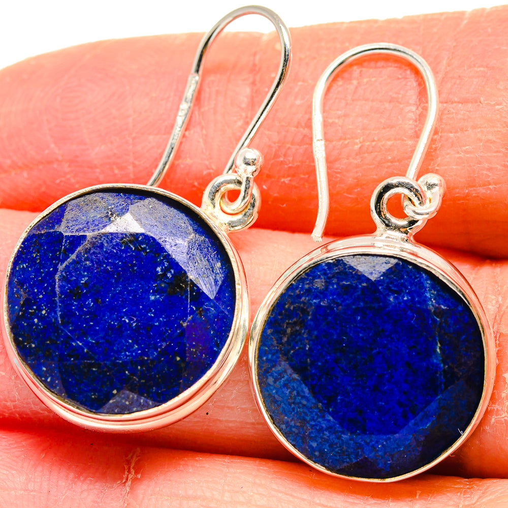 Lapis Lazuli Earrings handcrafted by Anasilvercos - EARR424099