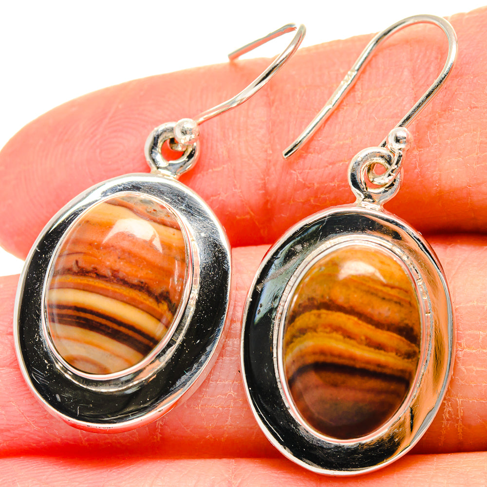 Imperial Jasper Earrings handcrafted by Anasilvercos - EARR424119