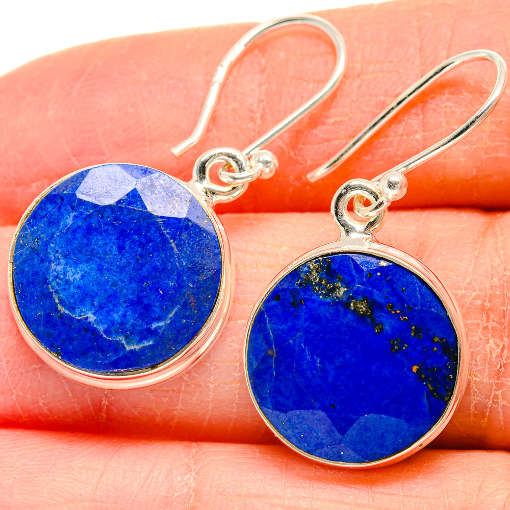 Lapis Lazuli Earrings handcrafted by Anasilvercos - EARR424134