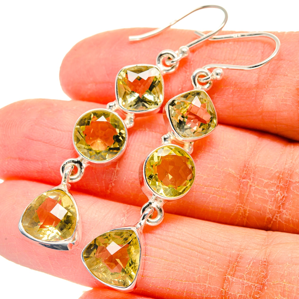 Citrine Earrings handcrafted by Anasilvercos - EARR424144