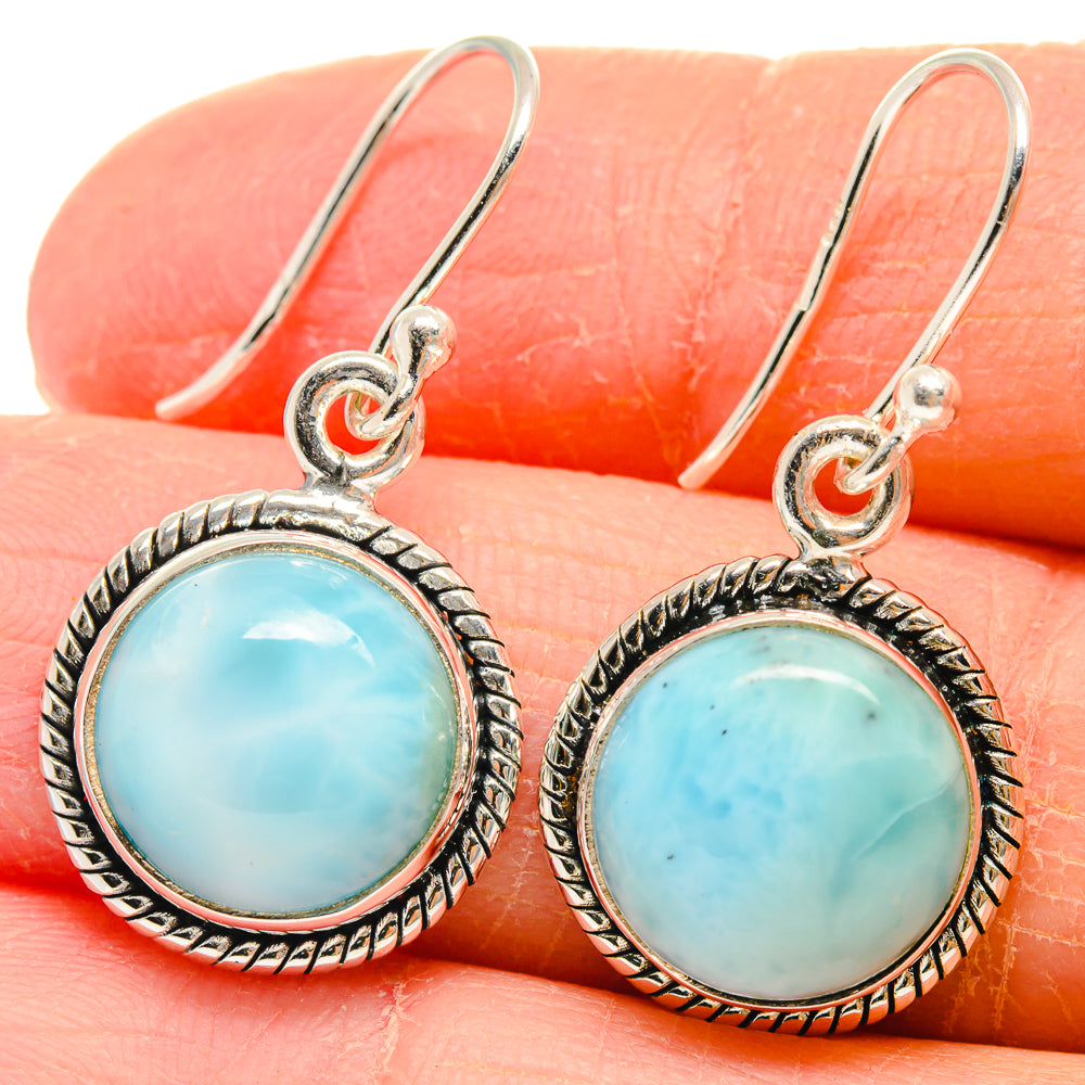 Larimar Earrings handcrafted by Anasilvercos - EARR424162