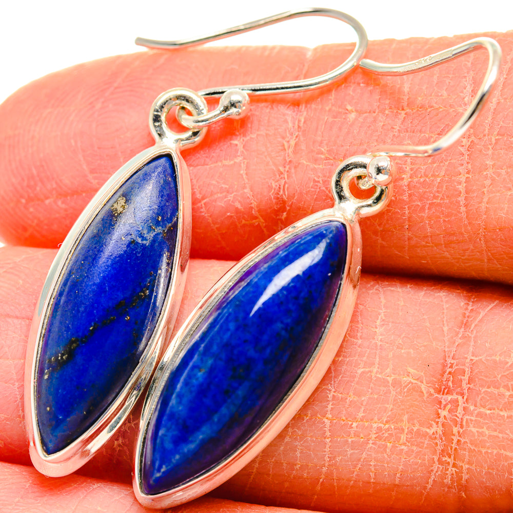 Lapis Lazuli Earrings handcrafted by Anasilvercos - EARR424168
