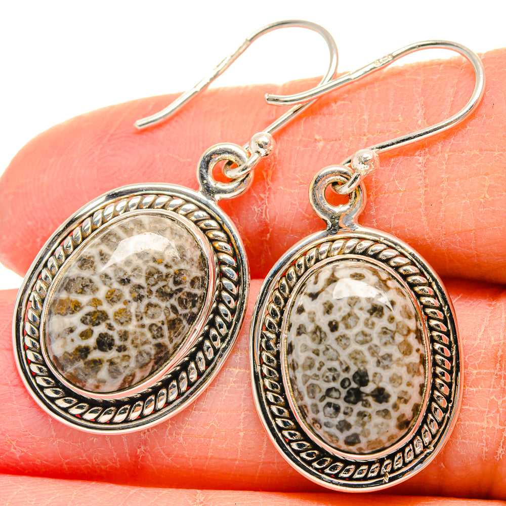 Stingray Coral Earrings handcrafted by Anasilvercos - EARR424186