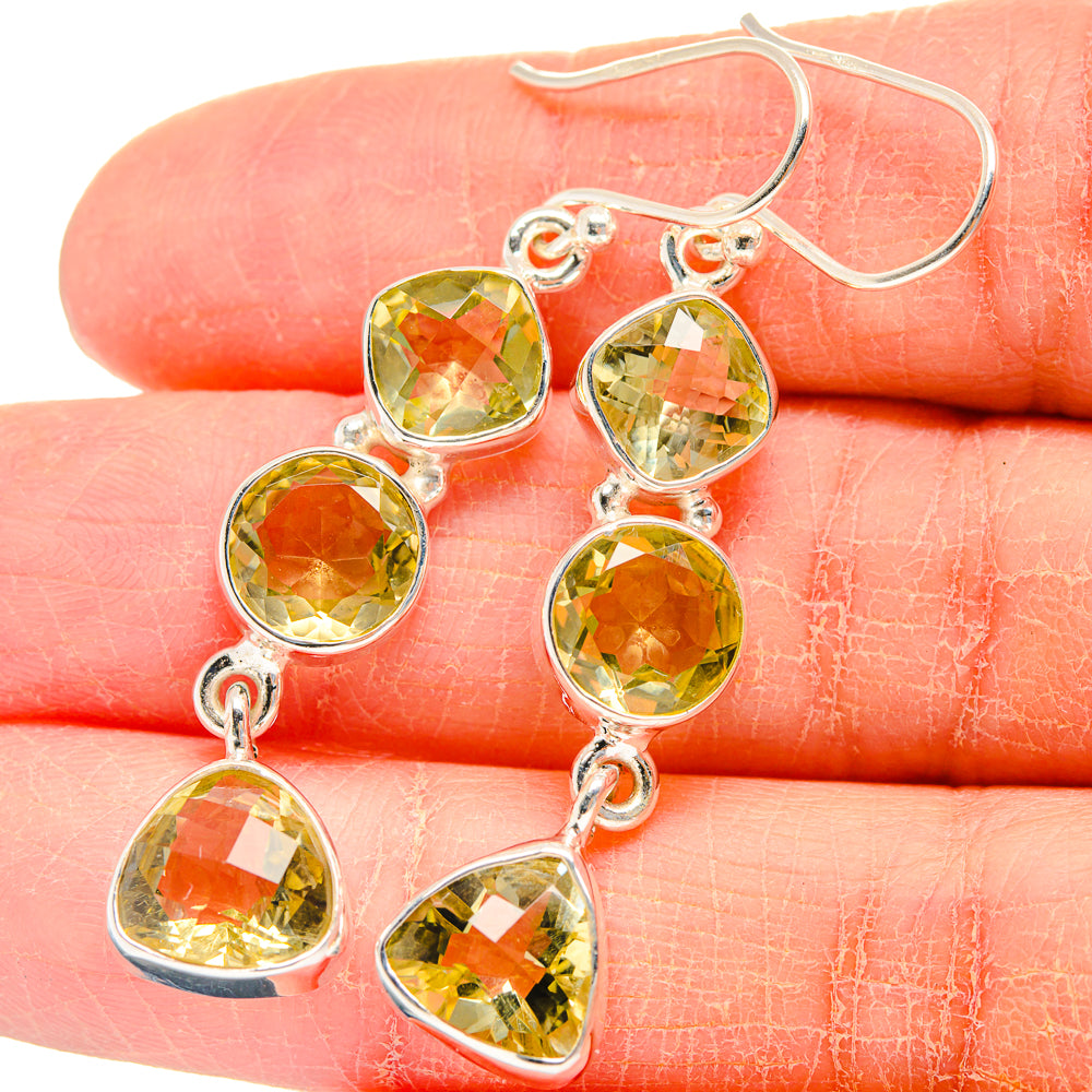 Citrine Earrings handcrafted by Anasilvercos - EARR424187