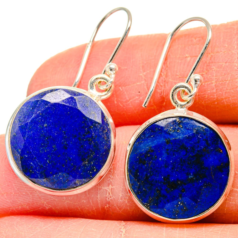Lapis Lazuli Earrings handcrafted by Anasilvercos - EARR424208