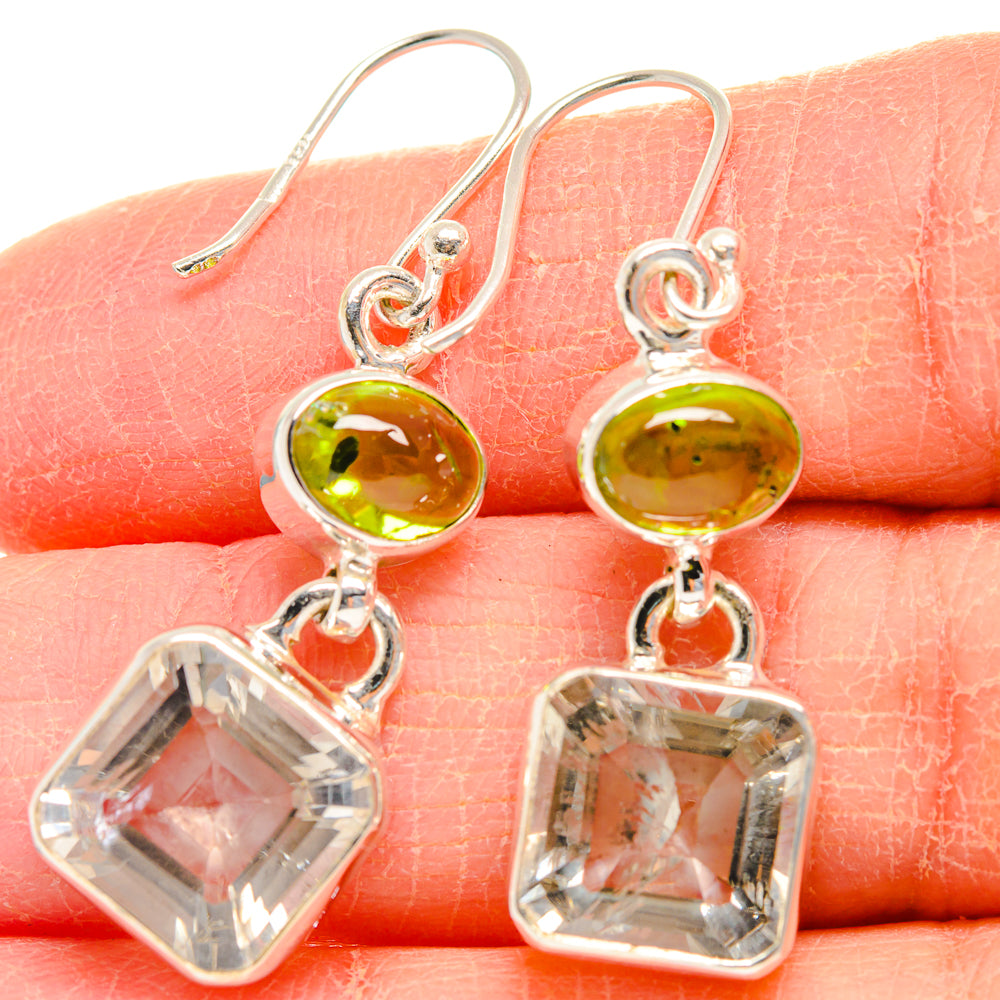 White Quartz Earrings handcrafted by Anasilvercos - EARR424212