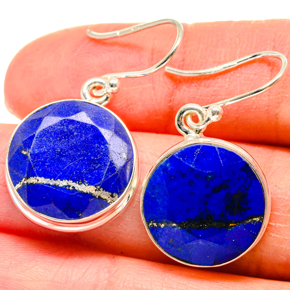 Lapis Lazuli Earrings handcrafted by Anasilvercos - EARR424217