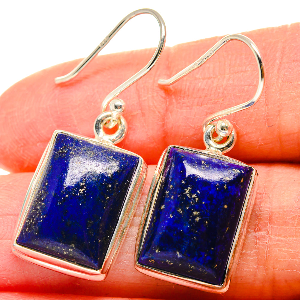 Lapis Lazuli Earrings handcrafted by Anasilvercos - EARR424221
