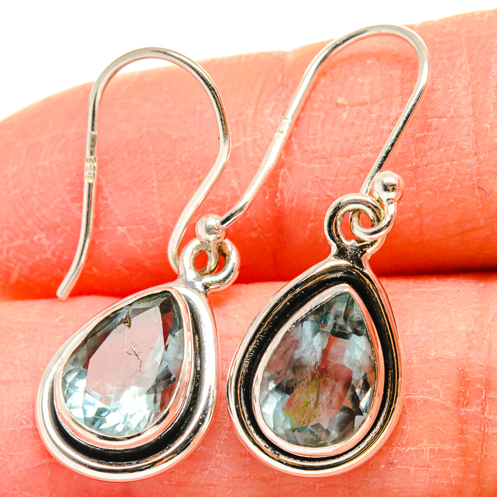Blue Topaz Earrings handcrafted by Anasilvercos - EARR424223