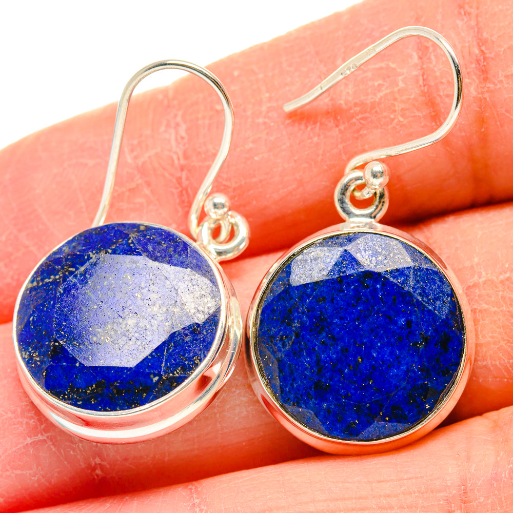 Lapis Lazuli Earrings handcrafted by Anasilvercos - EARR424238