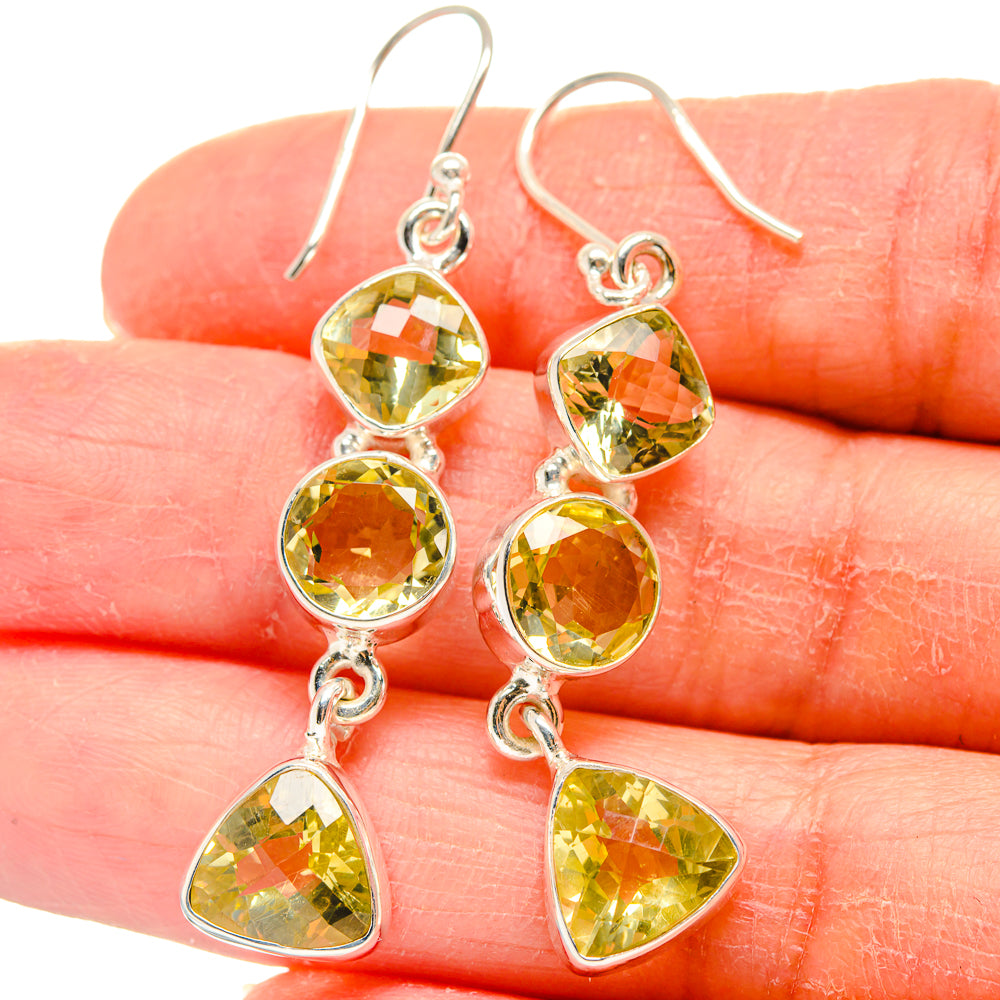 Citrine Earrings handcrafted by Anasilvercos - EARR424254