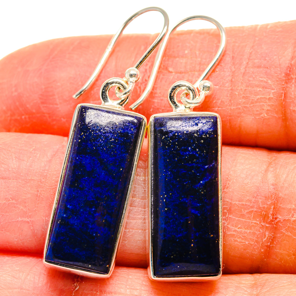 Lapis Lazuli Earrings handcrafted by Anasilvercos - EARR424259
