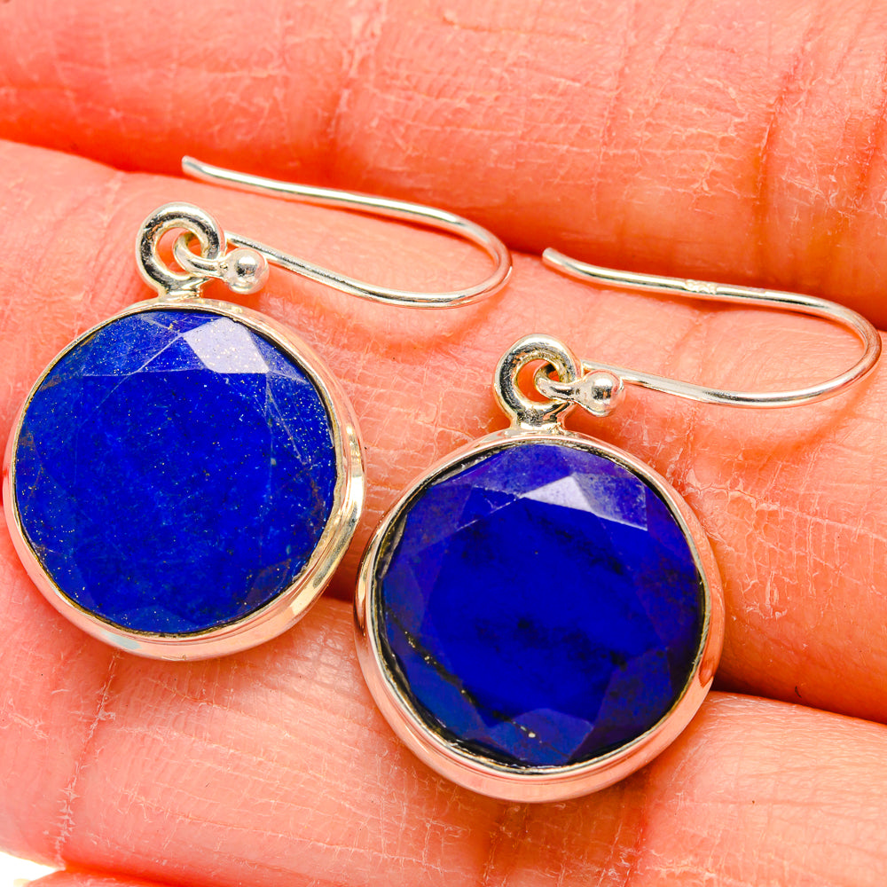 Lapis Lazuli Earrings handcrafted by Anasilvercos - EARR424263