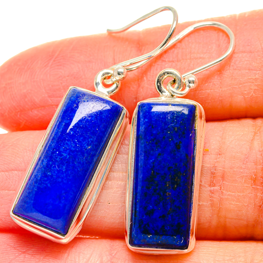 Lapis Lazuli Earrings handcrafted by Anasilvercos - EARR424274