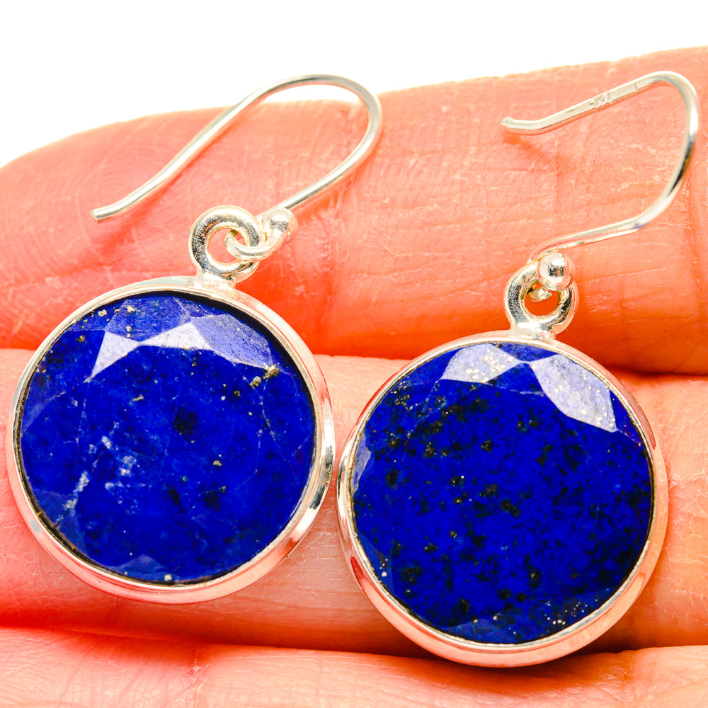 Lapis Lazuli Earrings handcrafted by Anasilvercos - EARR424305