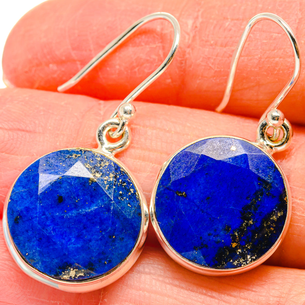 Lapis Lazuli Earrings handcrafted by Anasilvercos - EARR424314