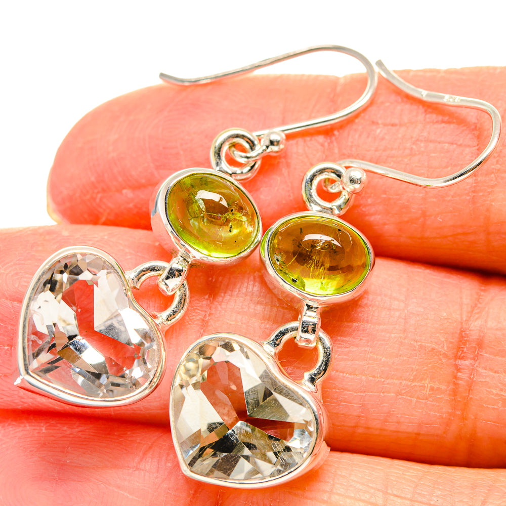 White Quartz Earrings handcrafted by Anasilvercos - EARR424322