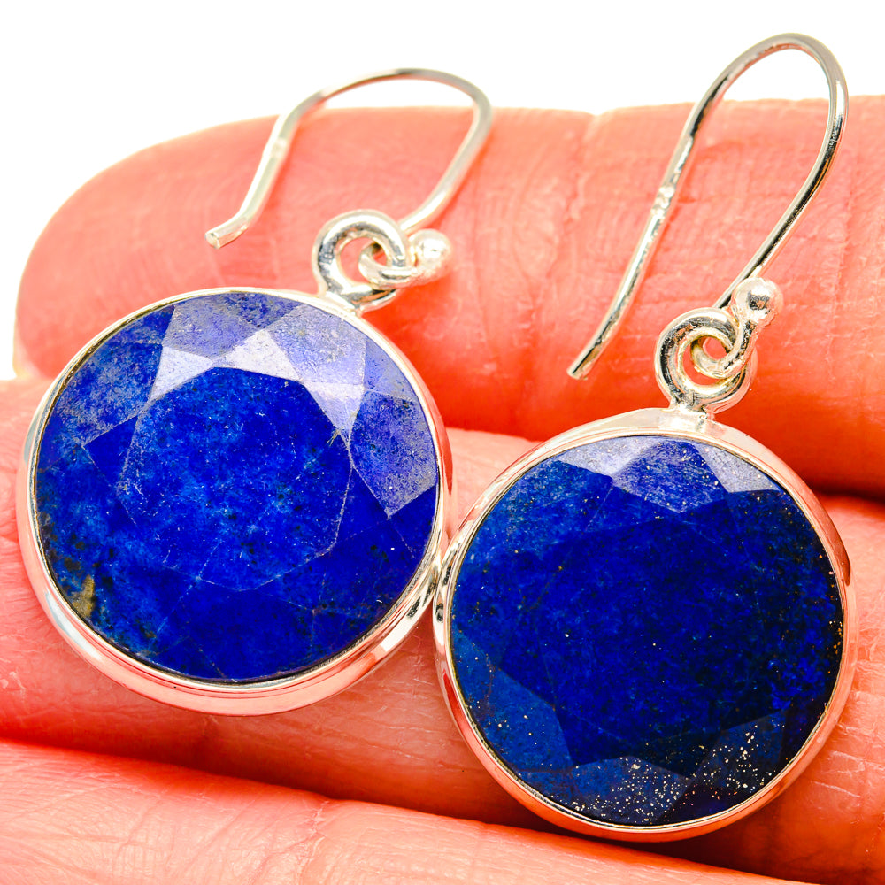 Lapis Lazuli Earrings handcrafted by Anasilvercos - EARR424327
