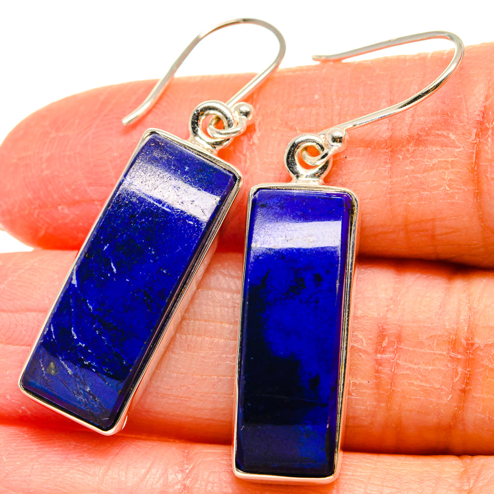 Lapis Lazuli Earrings handcrafted by Anasilvercos - EARR424334