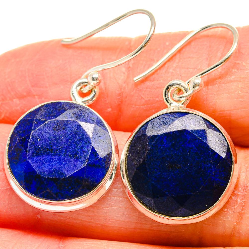 Lapis Lazuli Earrings handcrafted by Anasilvercos - EARR424348