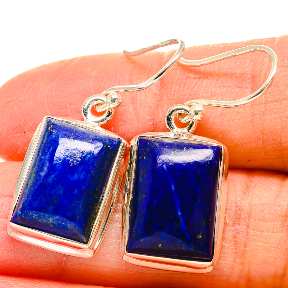 Lapis Lazuli Earrings handcrafted by Anasilvercos - EARR424380