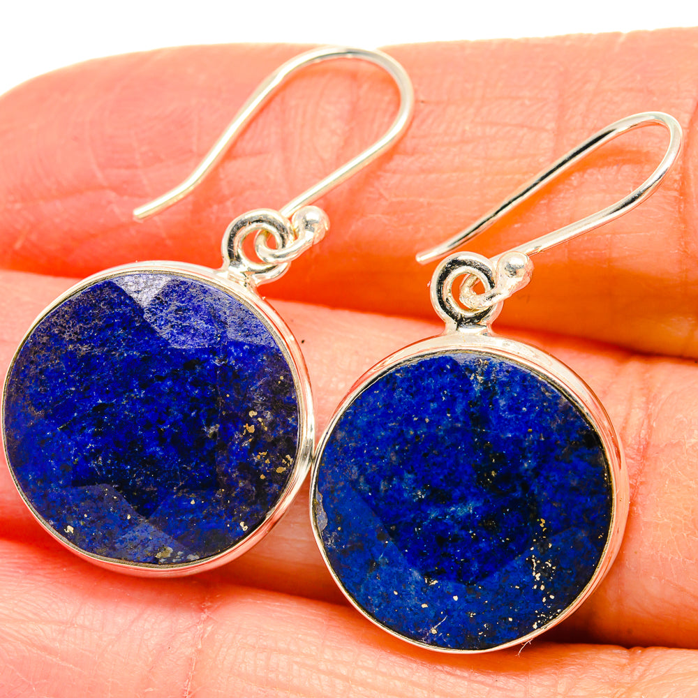 Lapis Lazuli Earrings handcrafted by Anasilvercos - EARR424385