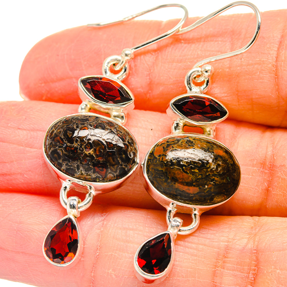 Dinosaur Bone Earrings handcrafted by Anasilvercos - EARR424389
