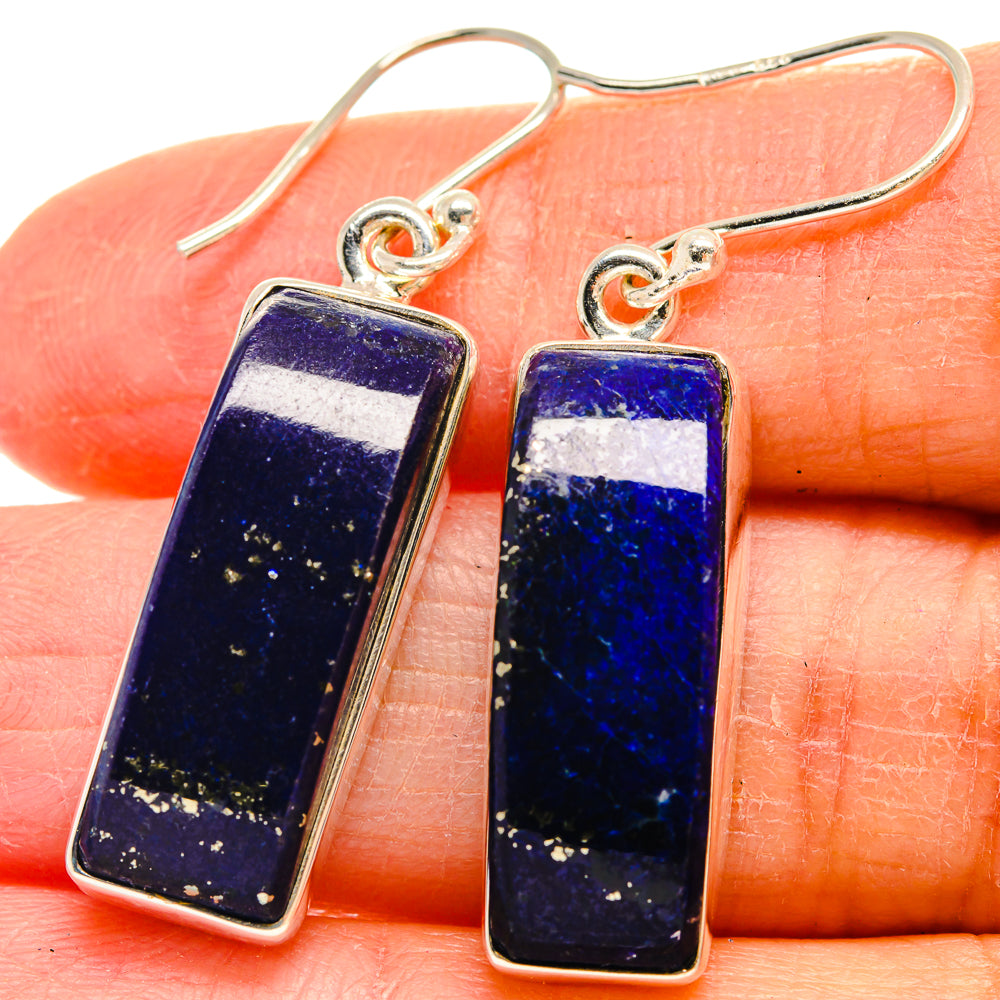 Lapis Lazuli Earrings handcrafted by Anasilvercos - EARR424393