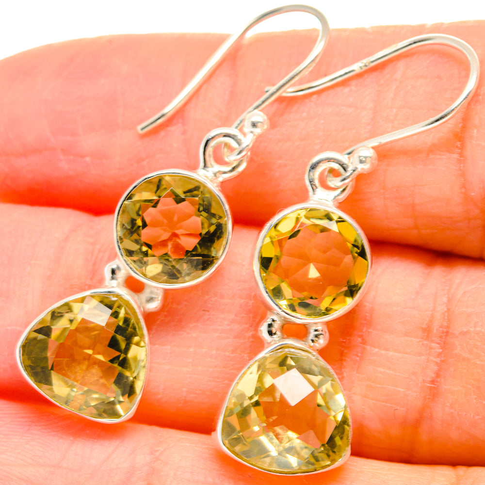 Citrine Earrings handcrafted by Anasilvercos - EARR424416