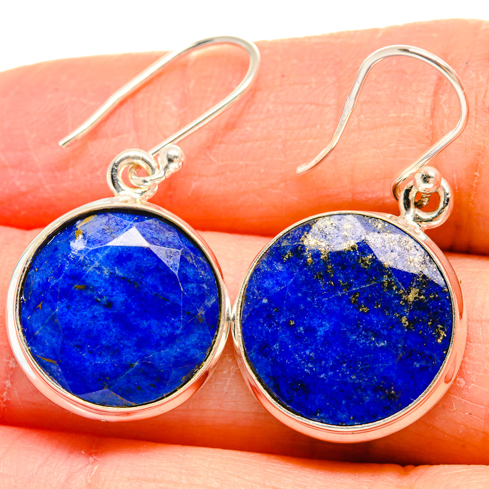 Lapis Lazuli Earrings handcrafted by Anasilvercos - EARR424430
