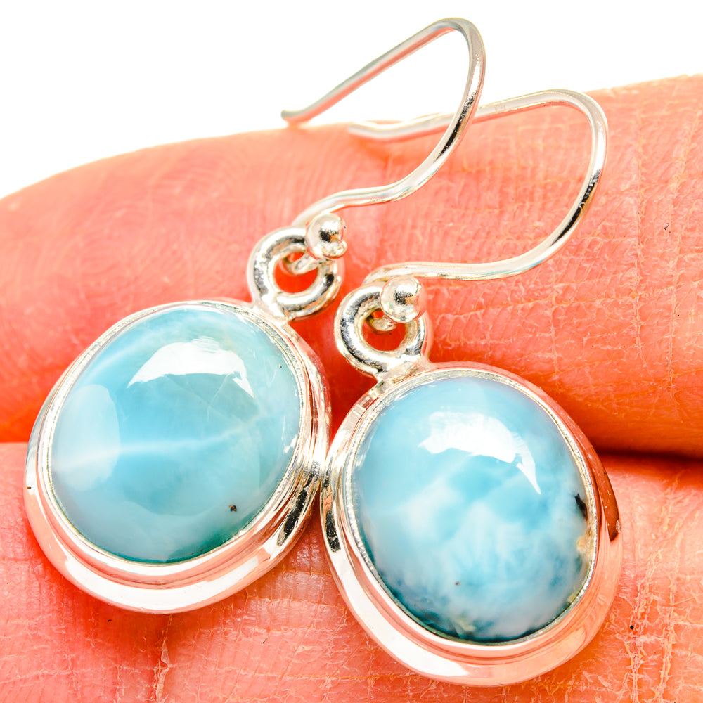Larimar Earrings handcrafted by Anasilvercos - EARR424472