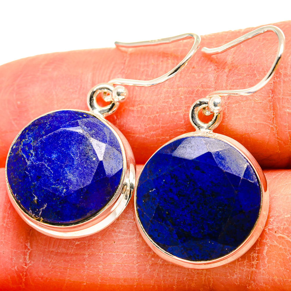 Lapis Lazuli Earrings handcrafted by Anasilvercos - EARR424488
