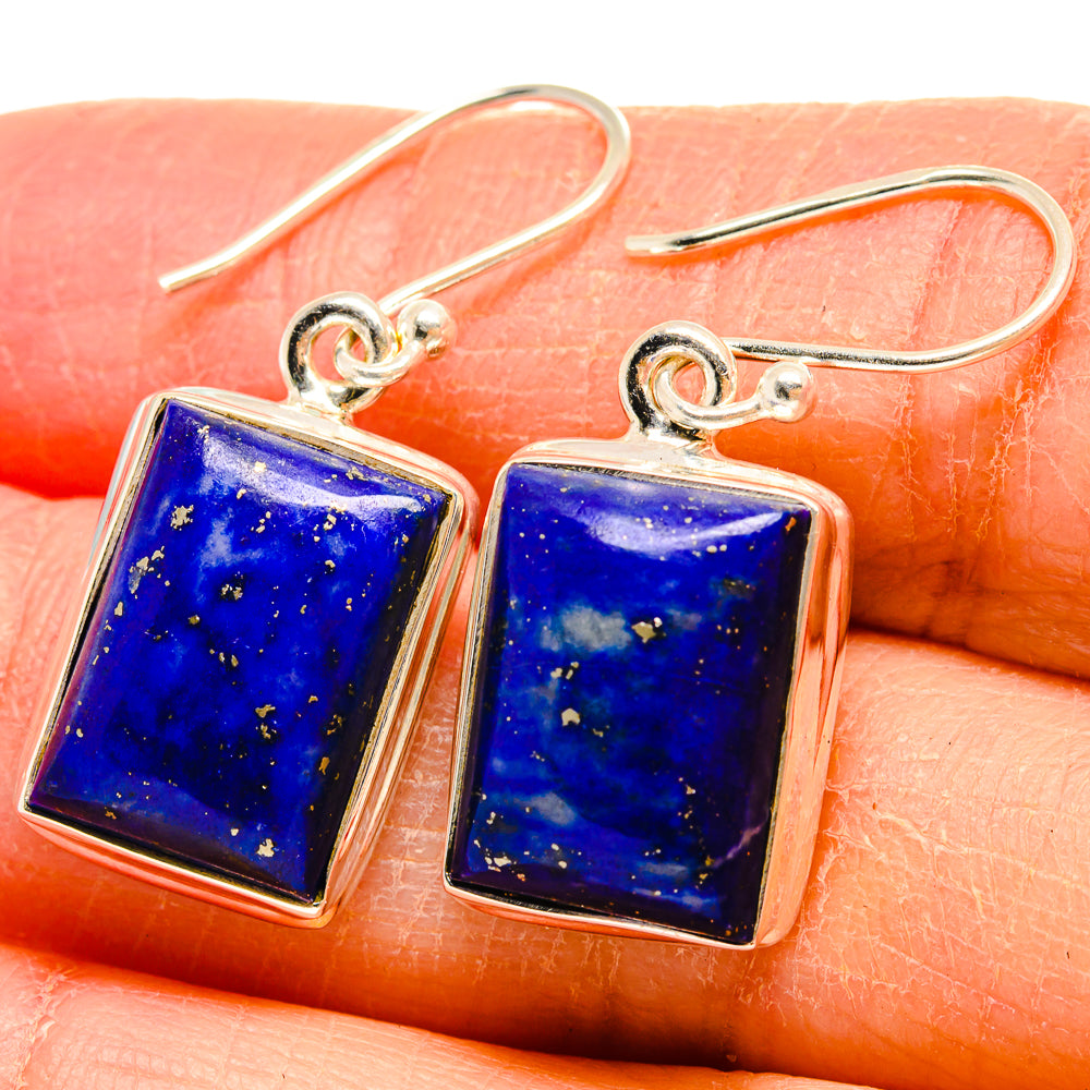 Lapis Lazuli Earrings handcrafted by Anasilvercos - EARR424492