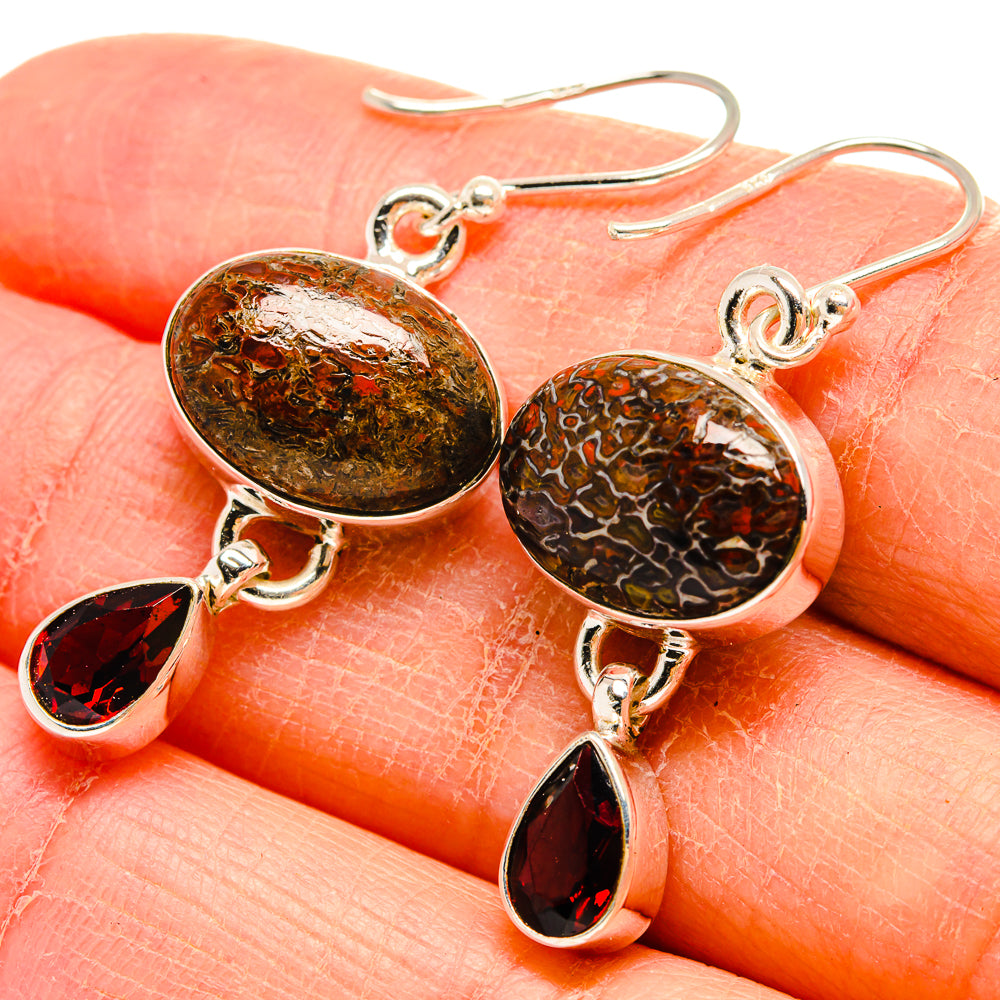 Dinosaur Bone Earrings handcrafted by Anasilvercos - EARR424494