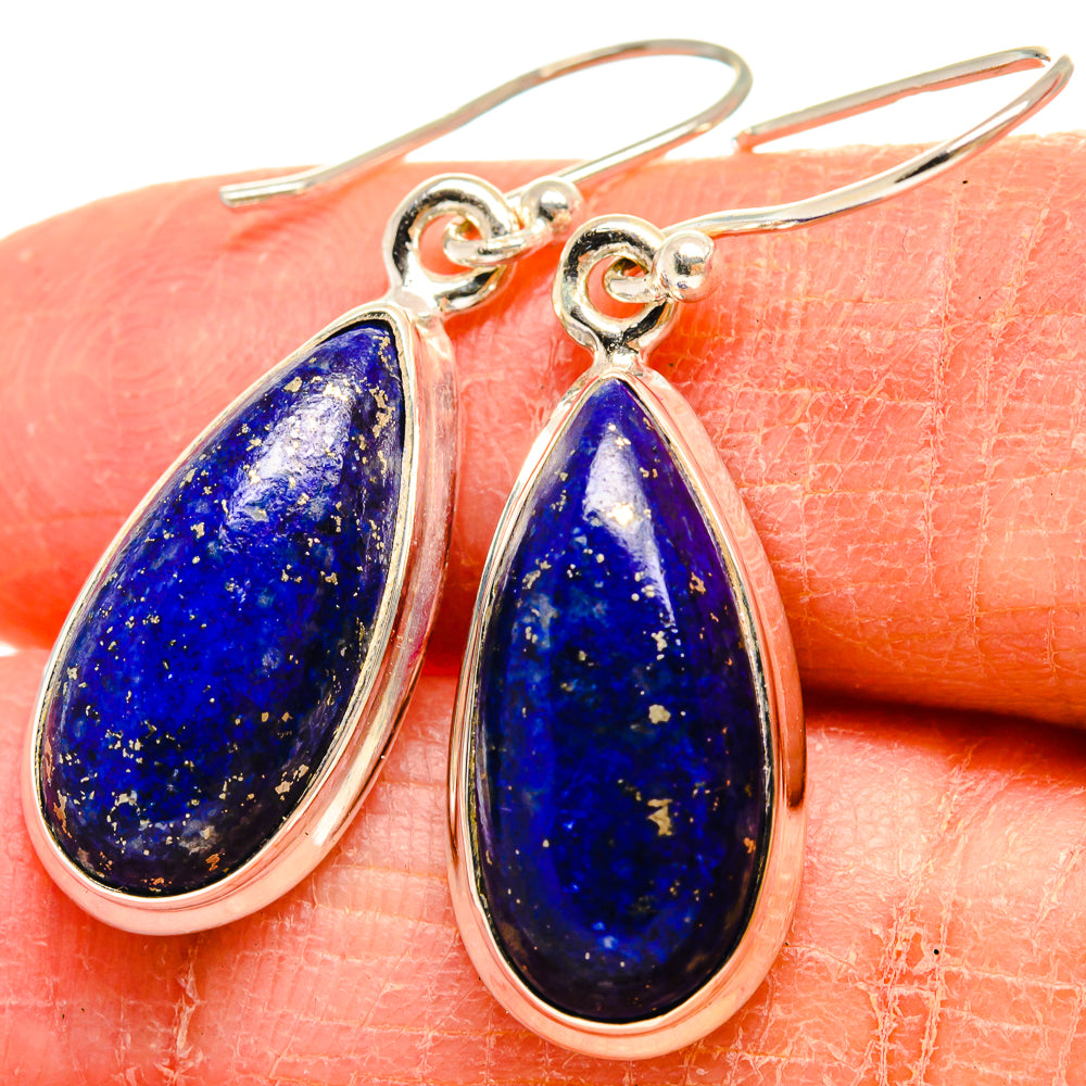 Lapis Lazuli Earrings handcrafted by Anasilvercos - EARR424496