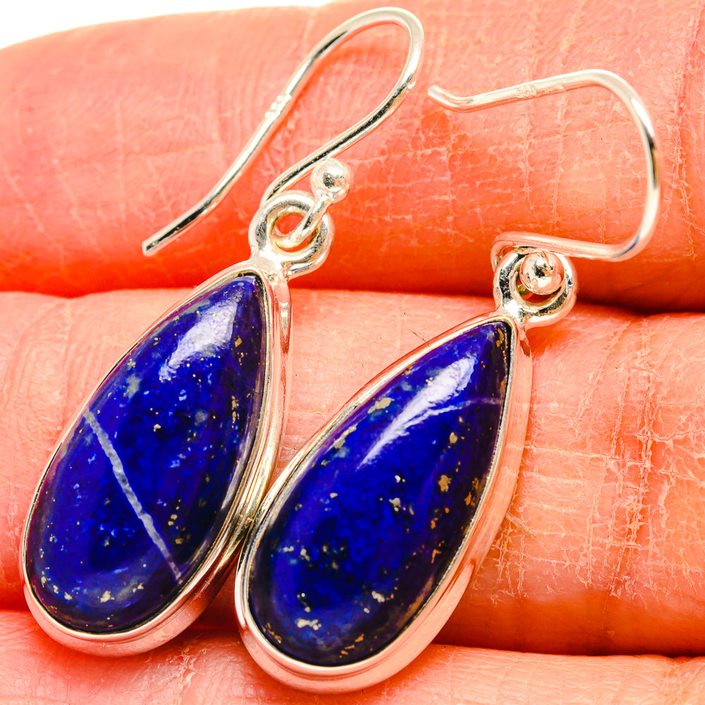 Lapis Lazuli Earrings handcrafted by Anasilvercos - EARR424504