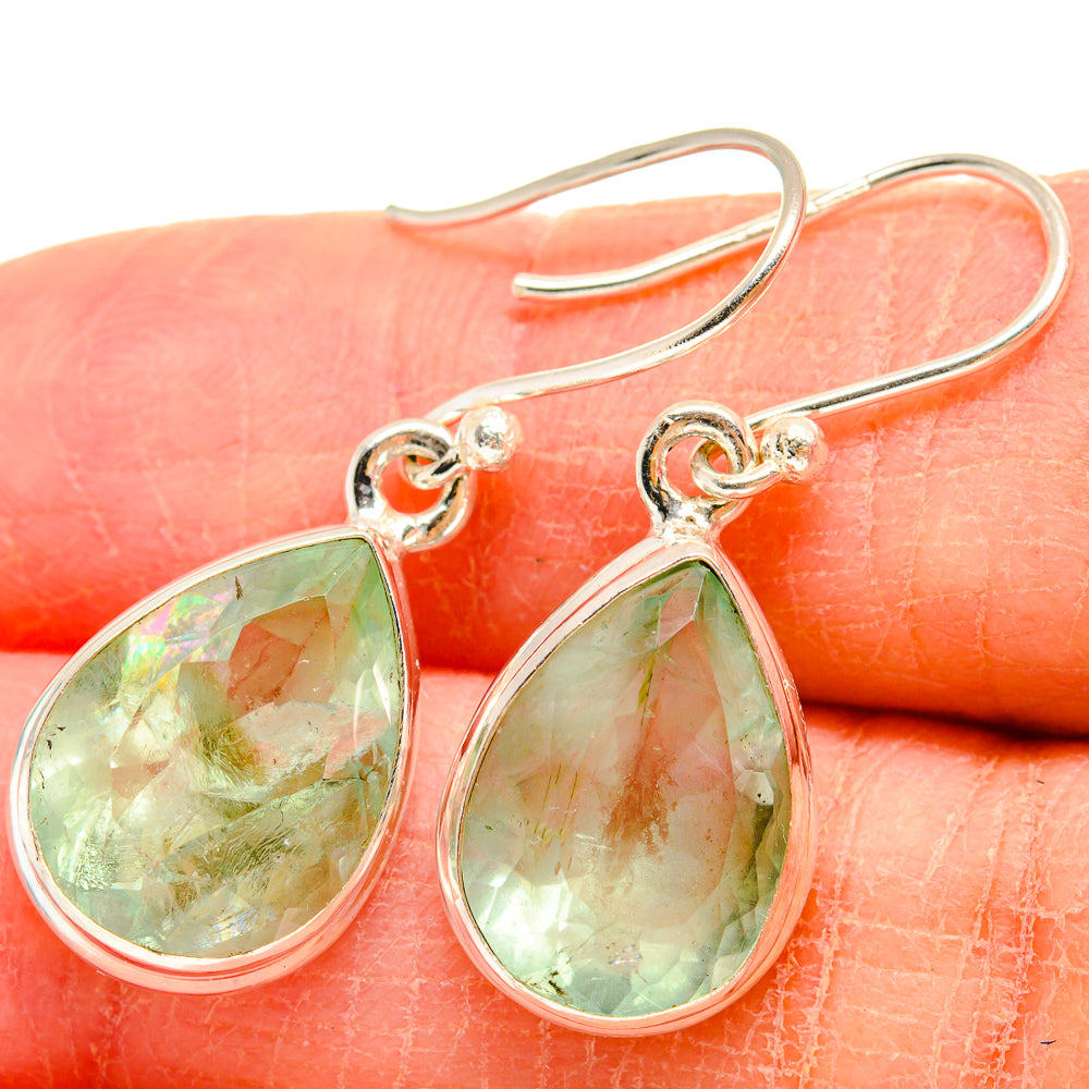 Prehnite Earrings handcrafted by Anasilvercos - EARR424516