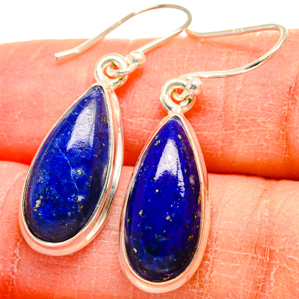 Lapis Lazuli Earrings handcrafted by Anasilvercos - EARR424526