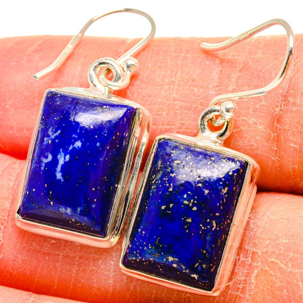 Lapis Lazuli Earrings handcrafted by Anasilvercos - EARR424529