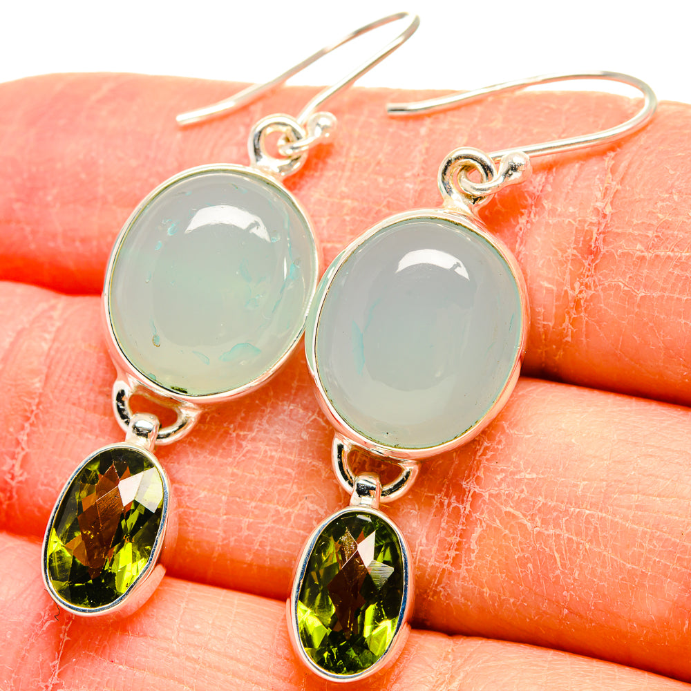 Prehnite Earrings handcrafted by Anasilvercos - EARR424540