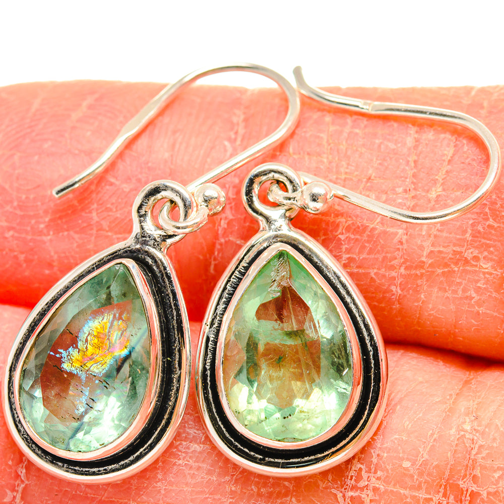 Green Fluorite Earrings handcrafted by Anasilvercos - EARR424542