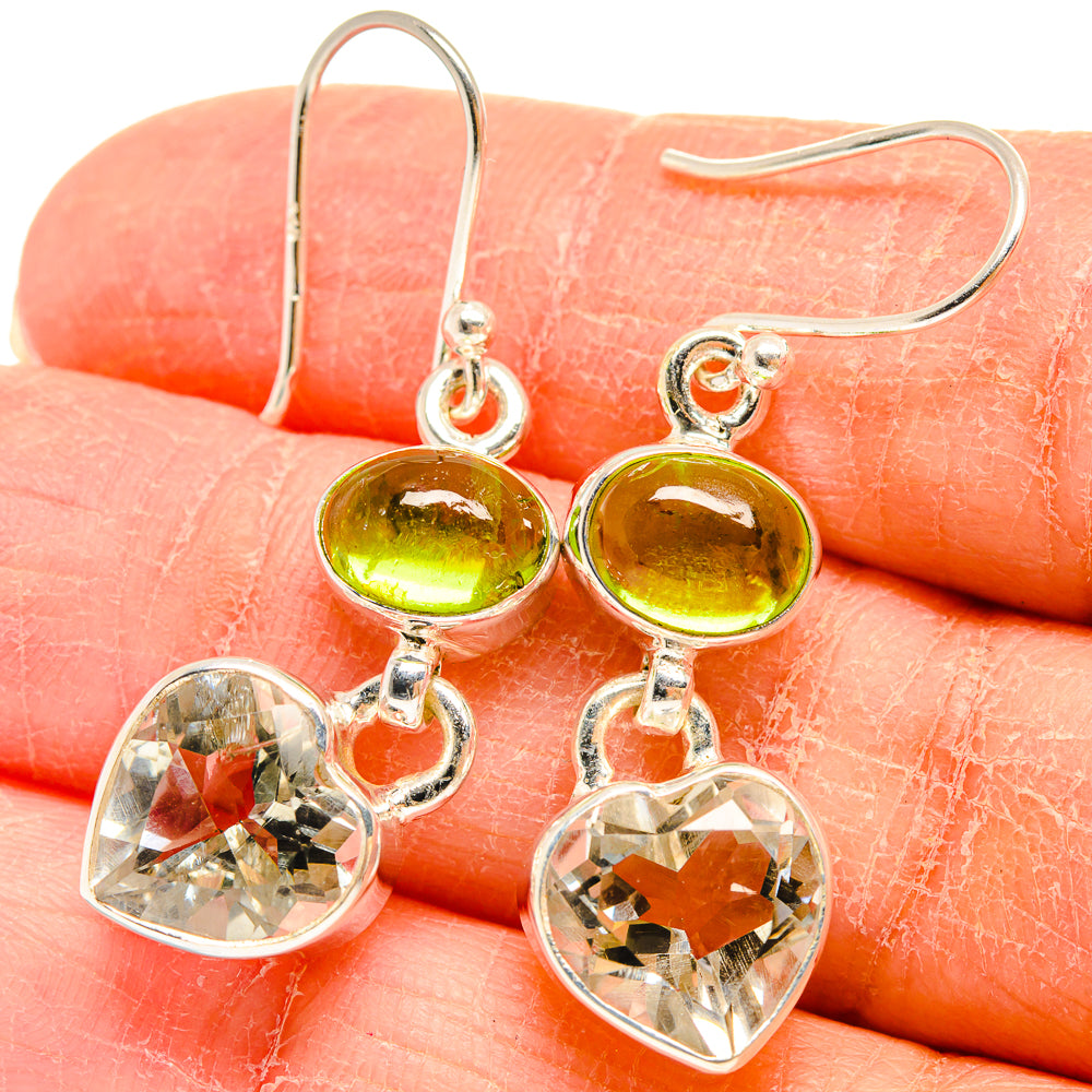 White Quartz Earrings handcrafted by Anasilvercos - EARR424550