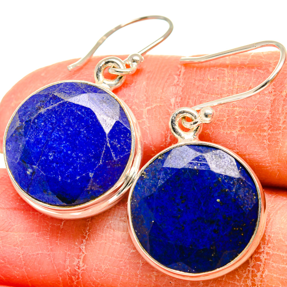 Lapis Lazuli Earrings handcrafted by Anasilvercos - EARR424553
