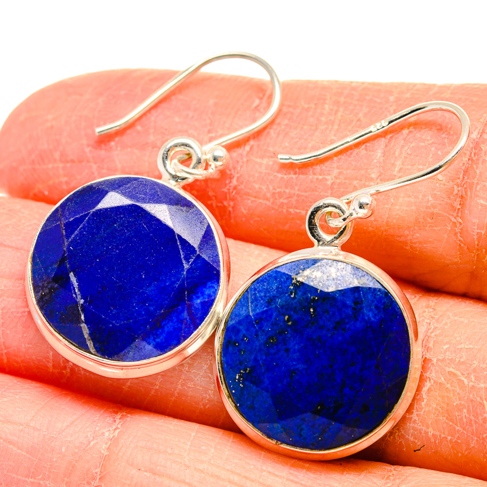 Lapis Lazuli Earrings handcrafted by Anasilvercos - EARR424561