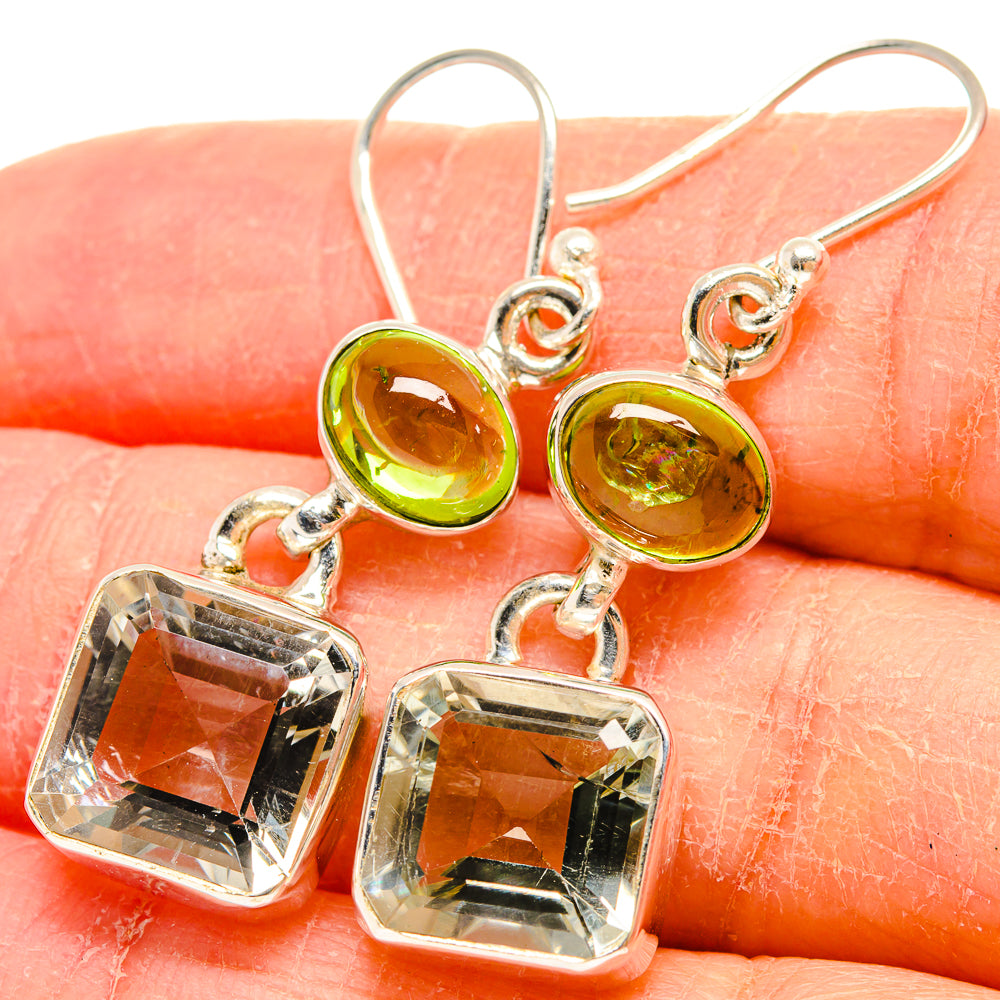 White Quartz Earrings handcrafted by Anasilvercos - EARR424572