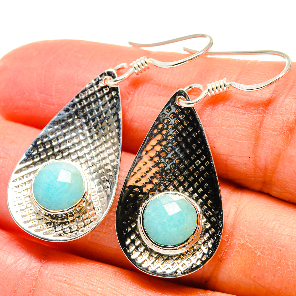 Larimar Earrings handcrafted by Anasilvercos - EARR424594